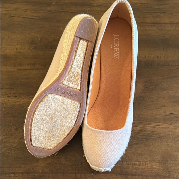 J. Crew Cream Espadrilles Elegant Design - Picture 2 of 2